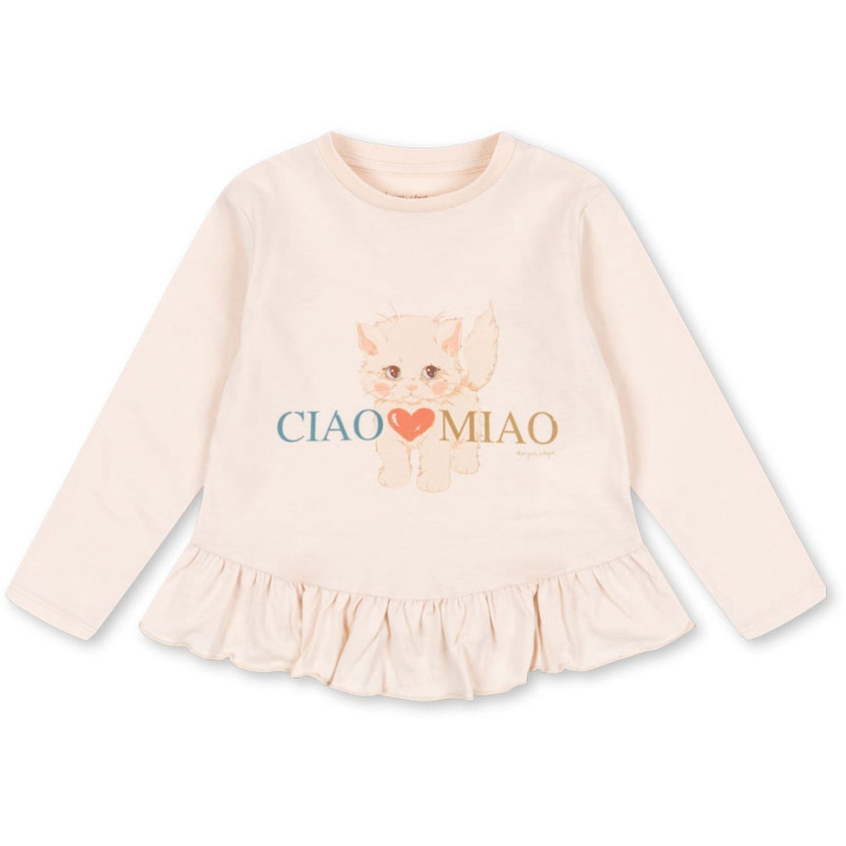 Konges Sløjd Ciao Miao Kitty Flæse Tee GOTS