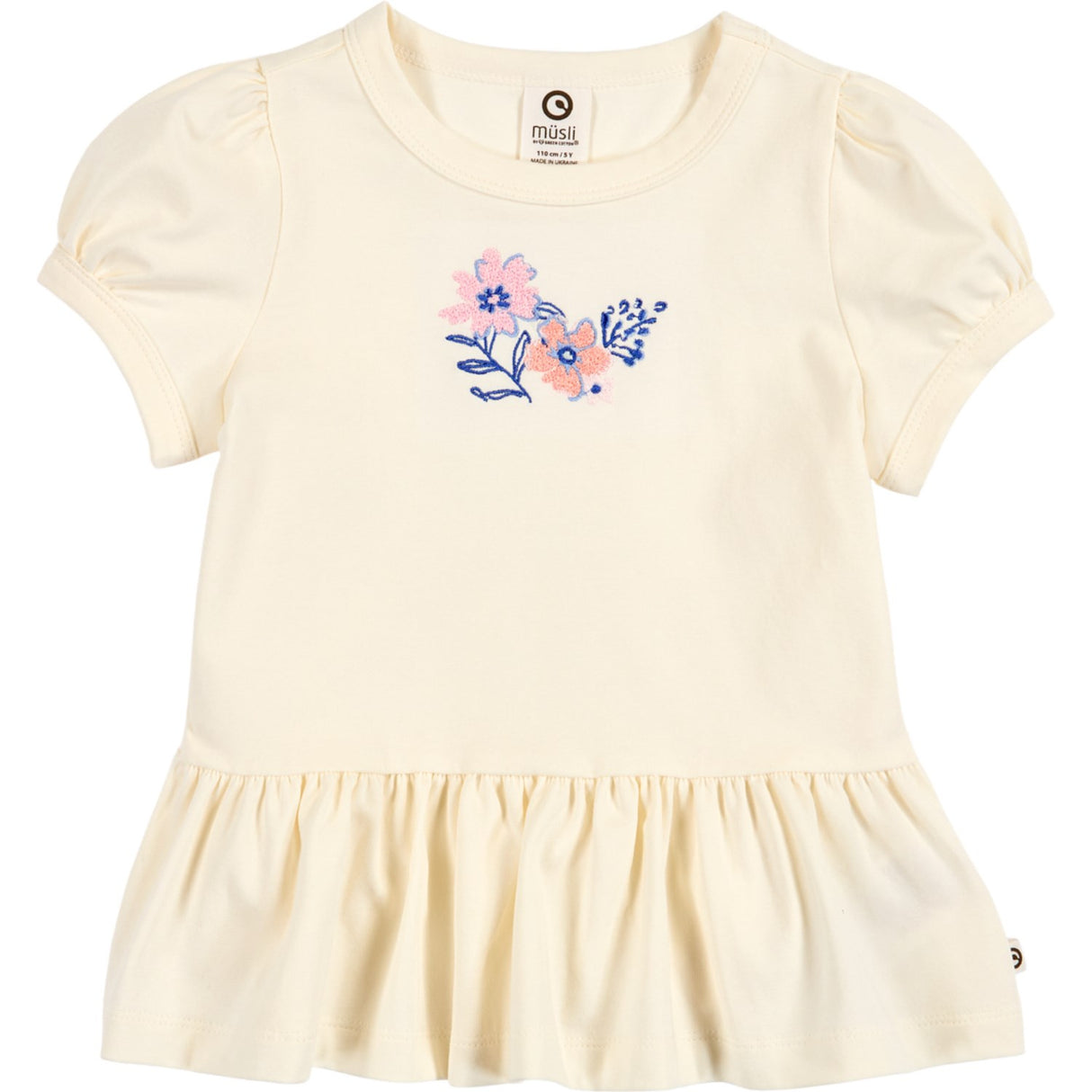 Müsli Tofu Primrose Peplum Puff S/S T