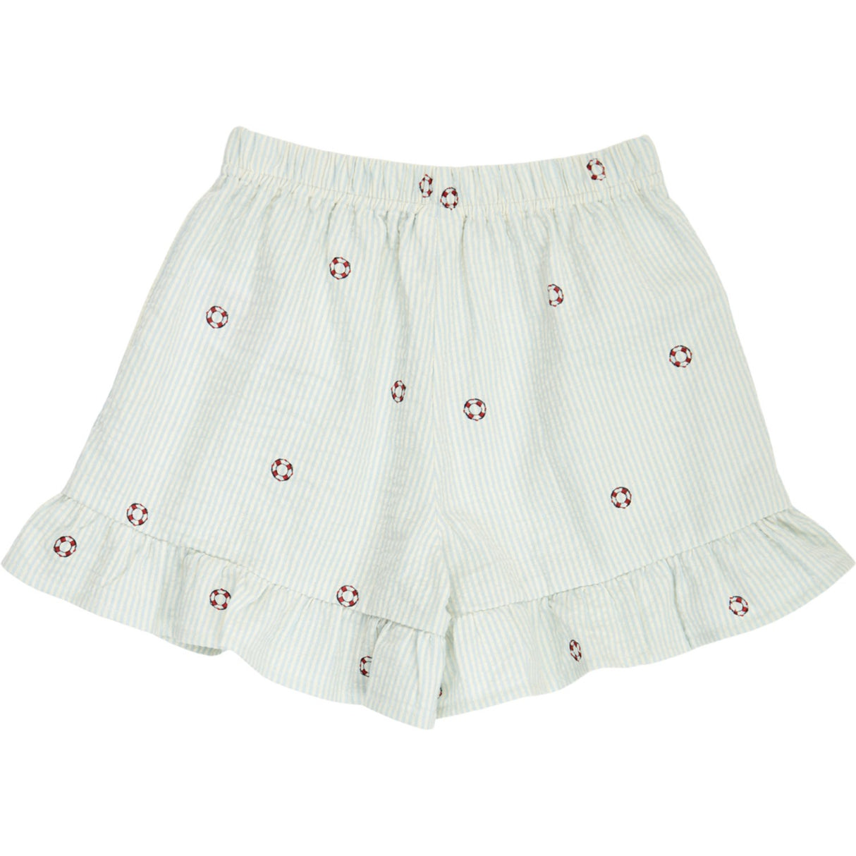 Müsli Tofu/ Ocean/ Mineral Red Seersucker Stripe Flæse Shorts