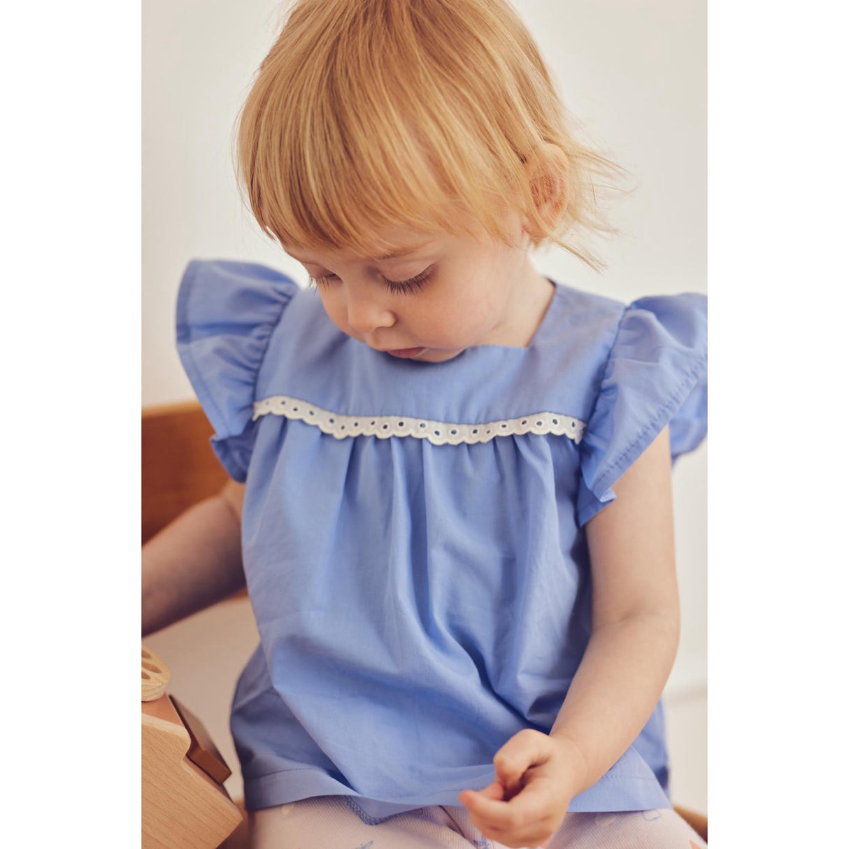 Müsli Shell Blue Poplin Flæse S/S T