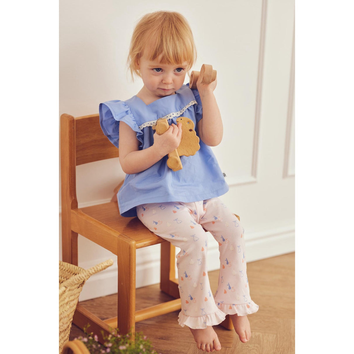 Müsli Shell Blue Poplin Flæse S/S T