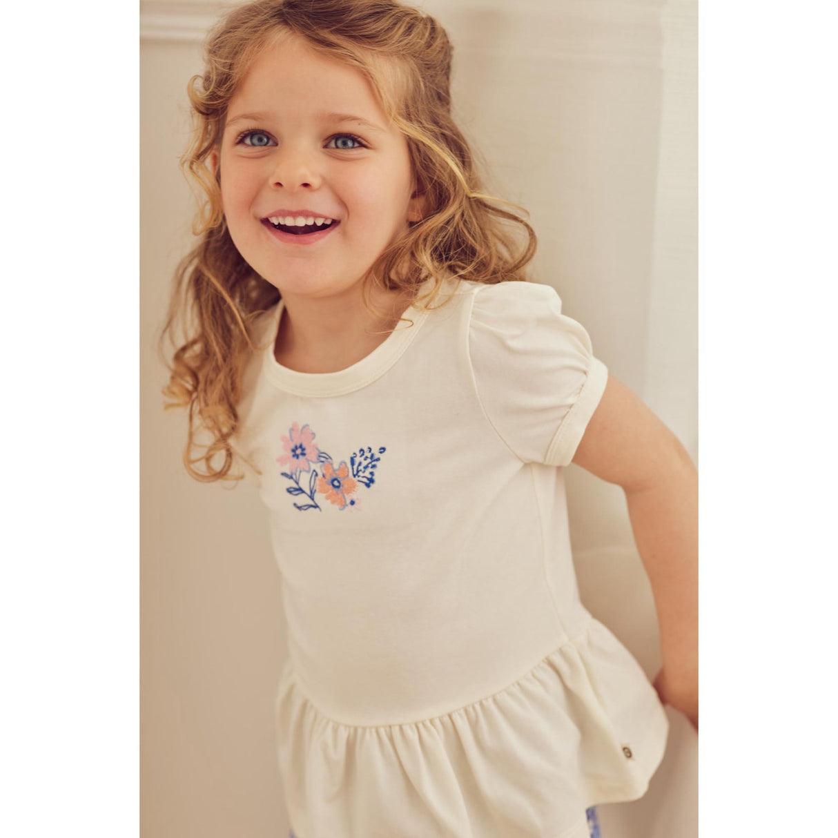 Müsli Tofu Primrose Peplum Puff S/S T