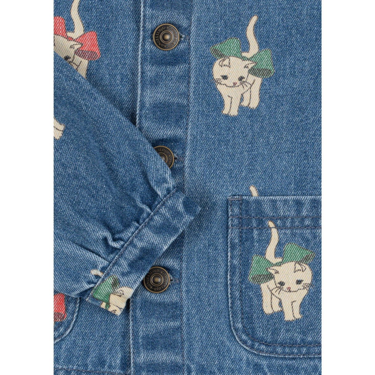 Konges Sløjd Bow Kitty Denim Magot Krave Jakke GOTS