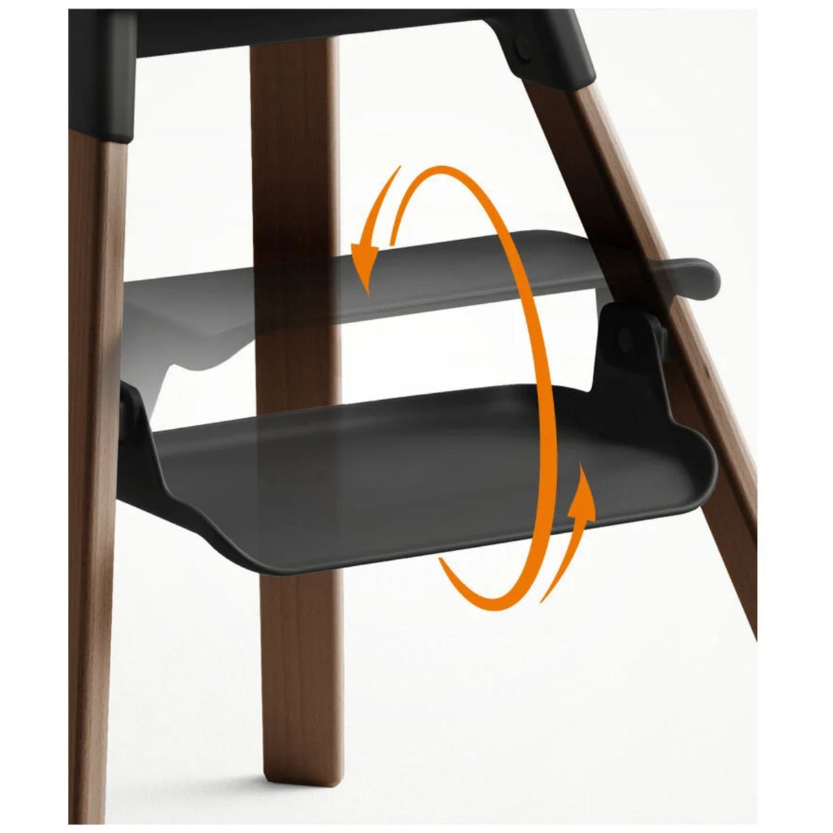 Stokke® Clikk™ Highchair Black / Warm Brown