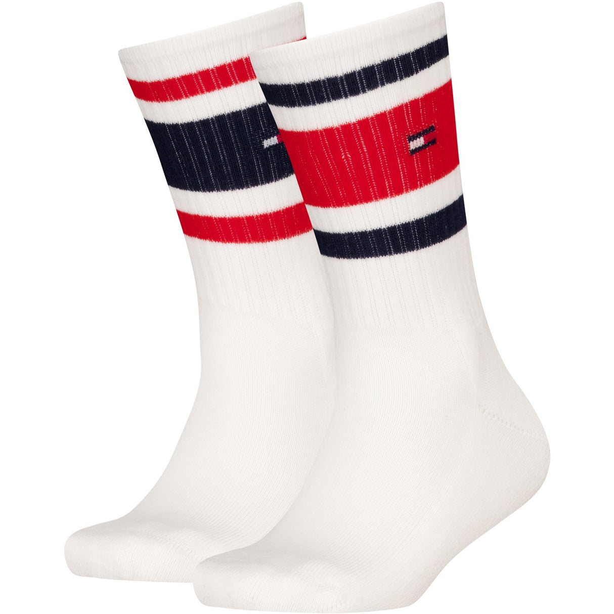 Tommy Hilfiger White Th Kids Strømpe 2P Sport Stripe