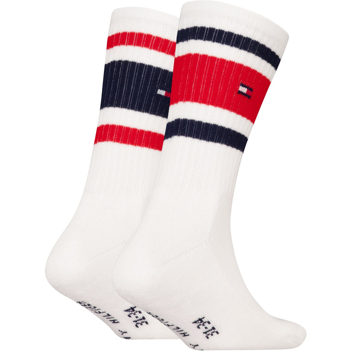 Tommy Hilfiger White Th Kids Strømpe 2P Sport Stripe