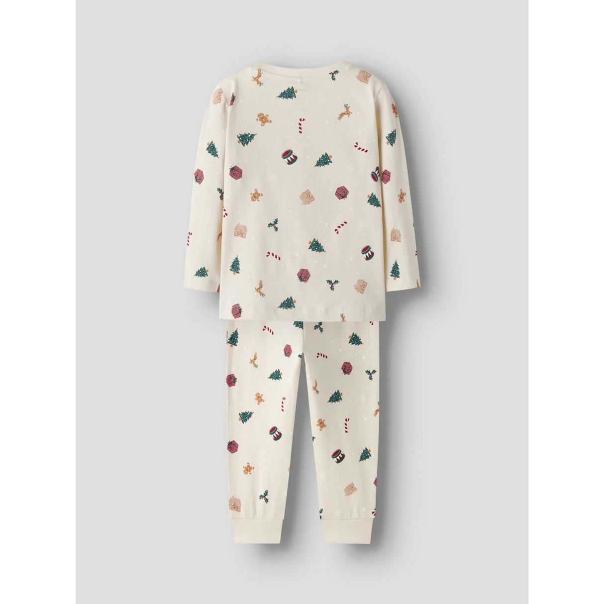 Name It Jule Nattøj sæt Whitecap Gray Xmas AOP