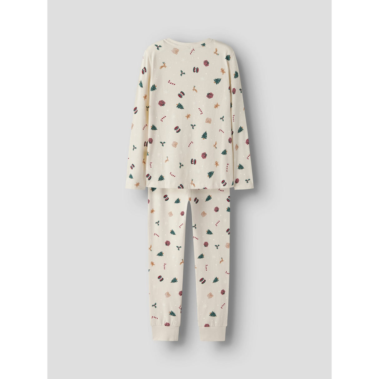 Name It Jule Nattøj sæt Whitecap Gray Xmas AOP