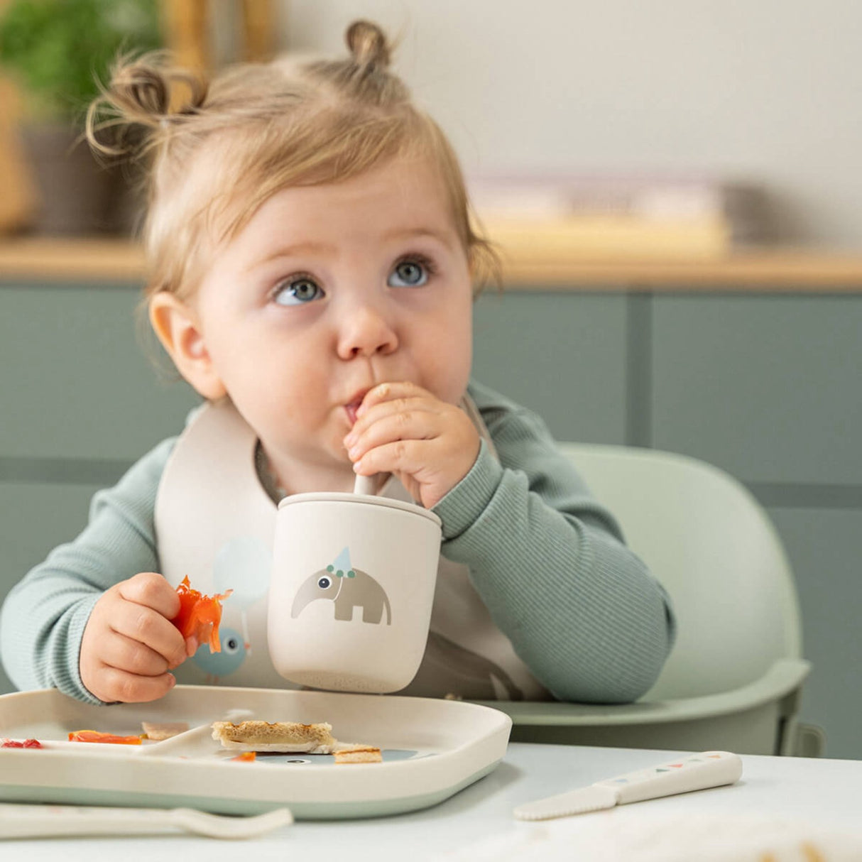 DonebyDeer Celebration Sand Silikone Sugerørskop 2-Pak