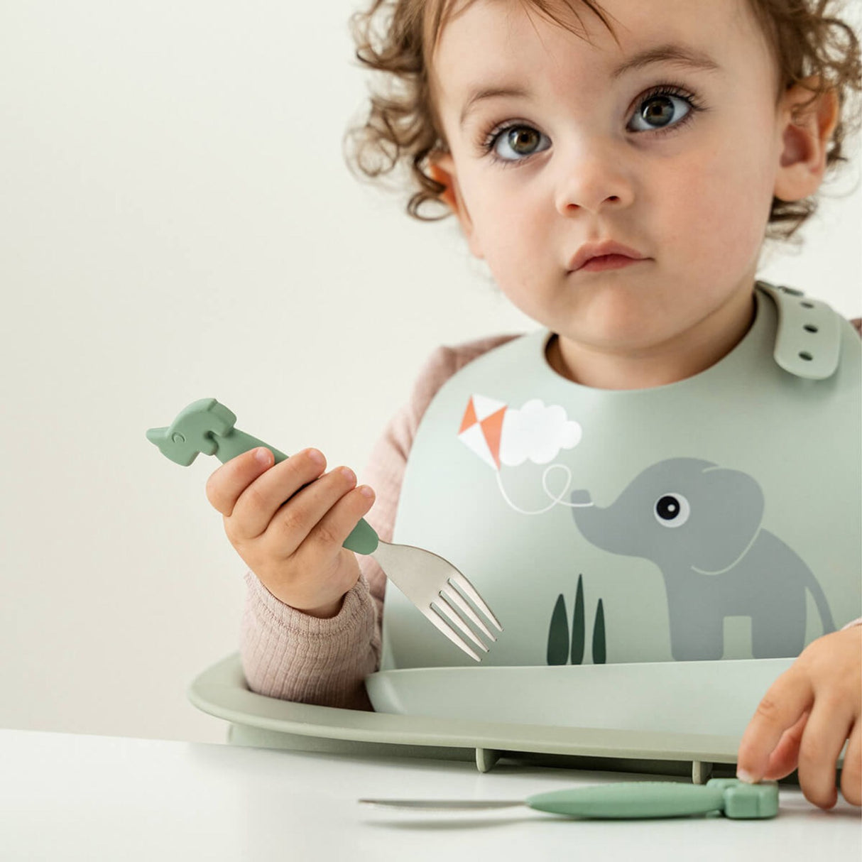 DonebyDeer Playground Green Silikone Hagesmæk