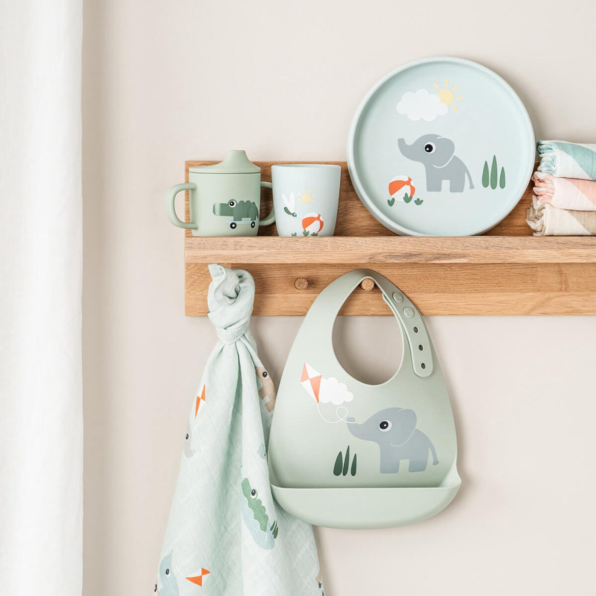 DonebyDeer Playground Green Silikone Hagesmæk