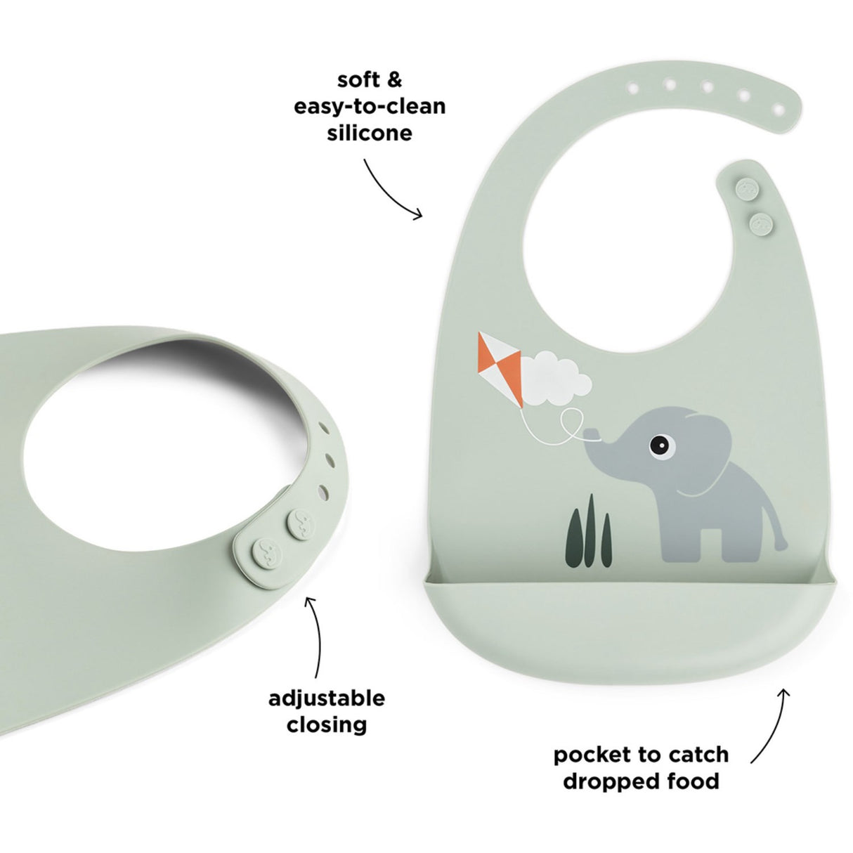 DonebyDeer Playground Green Silikone Hagesmæk