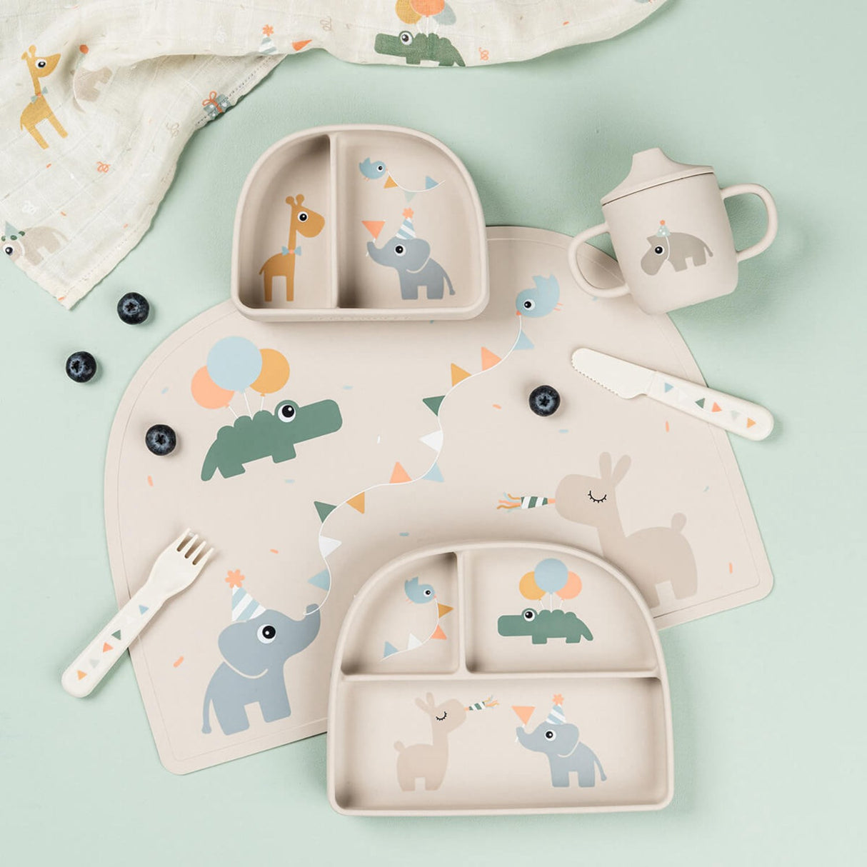 DonebyDeer Celebration Sand Silikone Tudkop 2 Håndtag