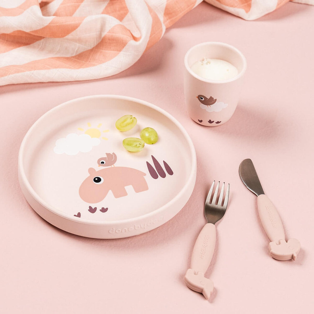 DonebyDeer Playground Powder Silikone Stick&Stay Tallerken