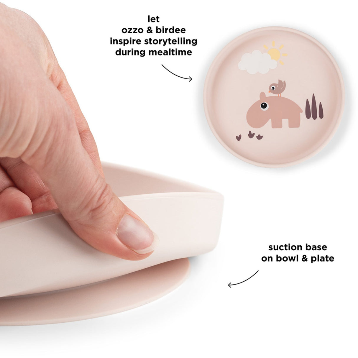 DonebyDeer Playground Powder Silikone Stick&Stay Tallerken