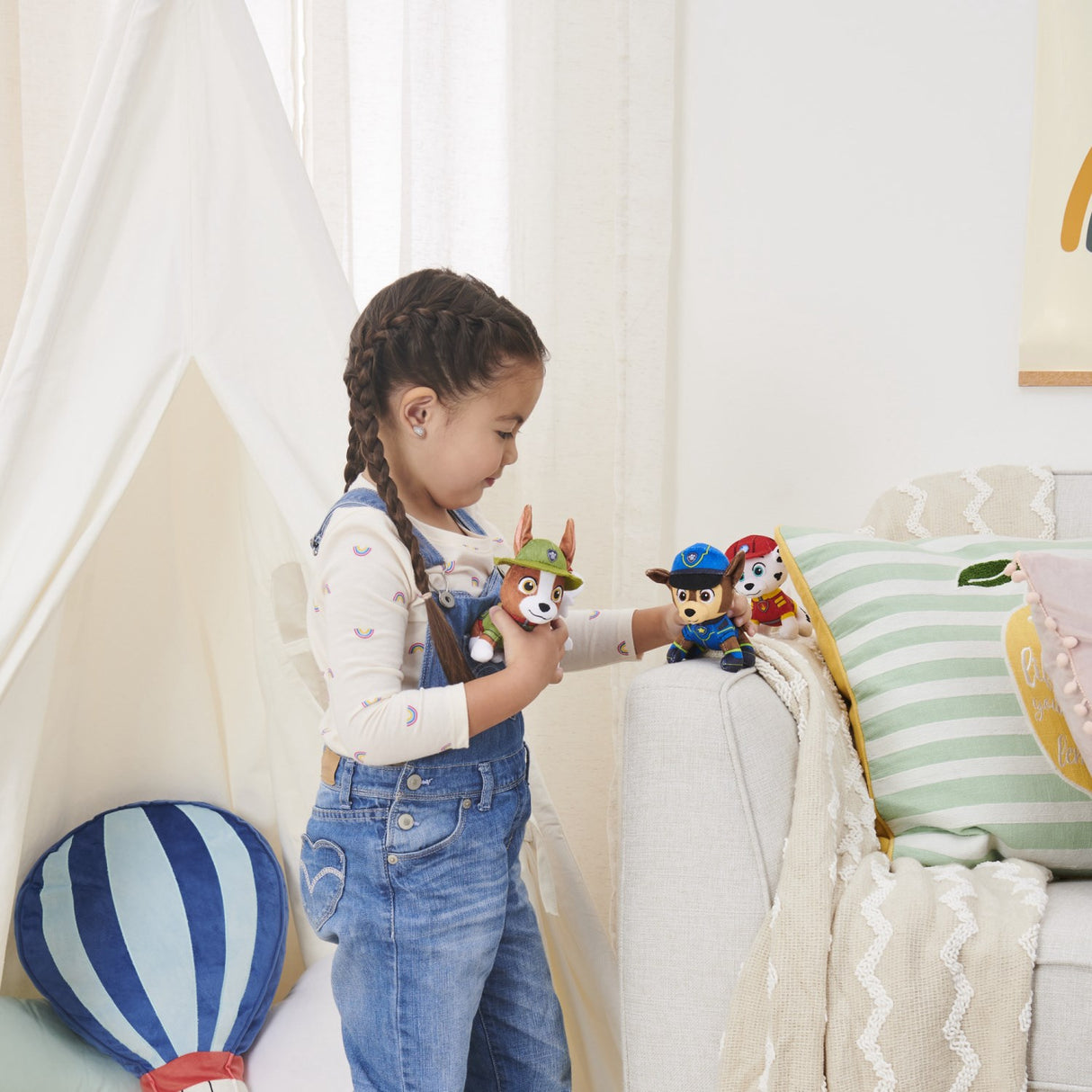 Paw Patrol Plush Mini Bamse 10 cm - Marshall