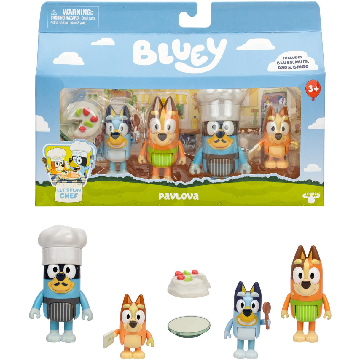 Bluey Figur 4-Pak Dessert Time Pavlova