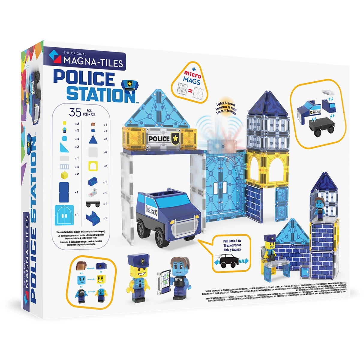 Magna-Tiles® Police Station 35 Pcs