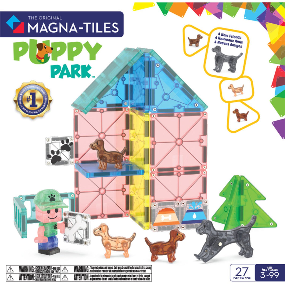 Magna-Tiles® Puppy Park 27 Pcs