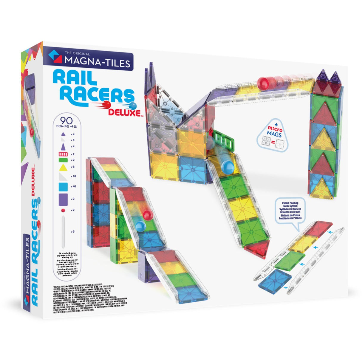 Magna-Tiles® Rail Racer 90 Pcs