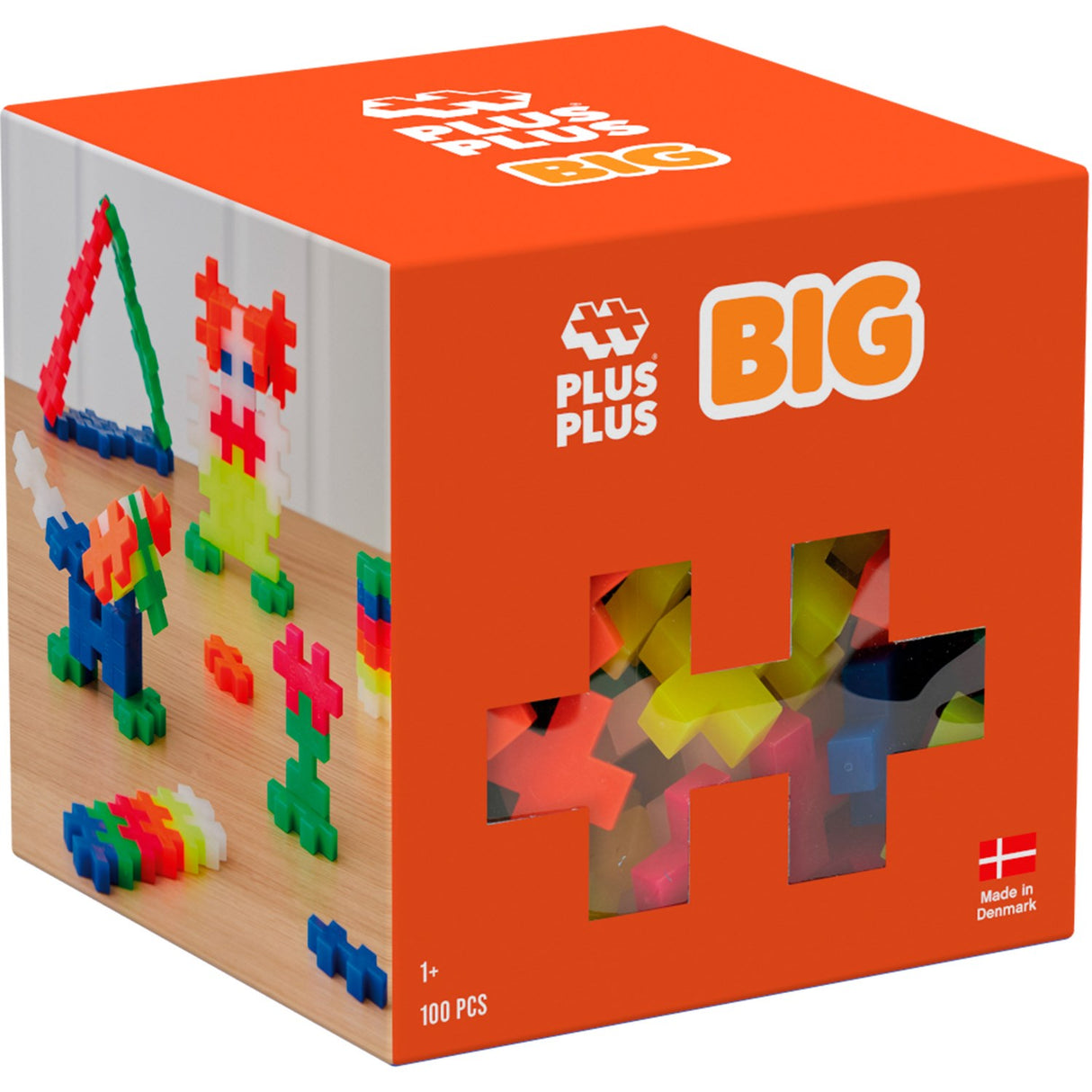 Plus-Plus BIG Neon Mix / 100 Pcs