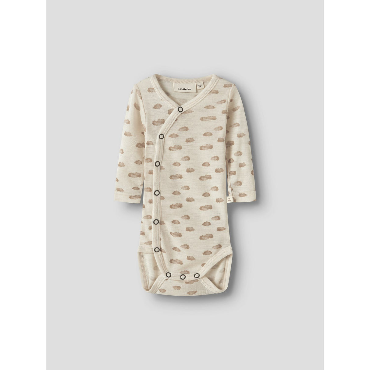 Lil'Atelier Turtledove Cloud Nbnnalu Wo/Mo Ls Slim Slå-om Body Lil