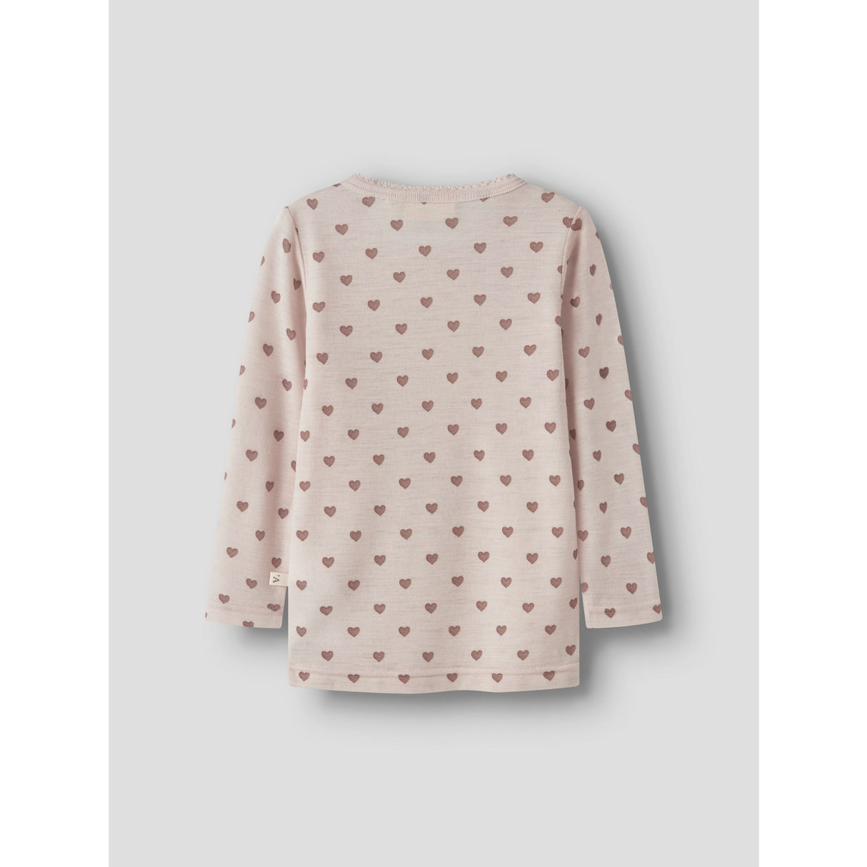 Lil'Atelier Morganite Heart Nmfnoel Nia Uld Ls Slim Top Lil