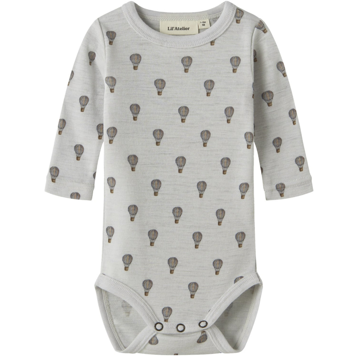 Lil'Atelier Oyster Mushroom Airbaloon Nbmnoel Nor Uld Ls Slim Body Lil