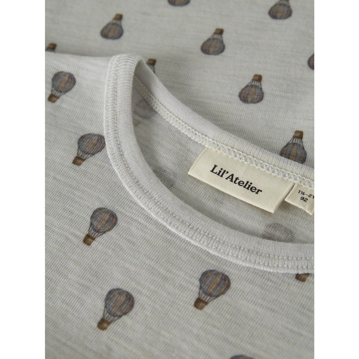 Lil'Atelier Oyster Mushroom Nmmnoel Nor Uld Ls Slim Top Lil
