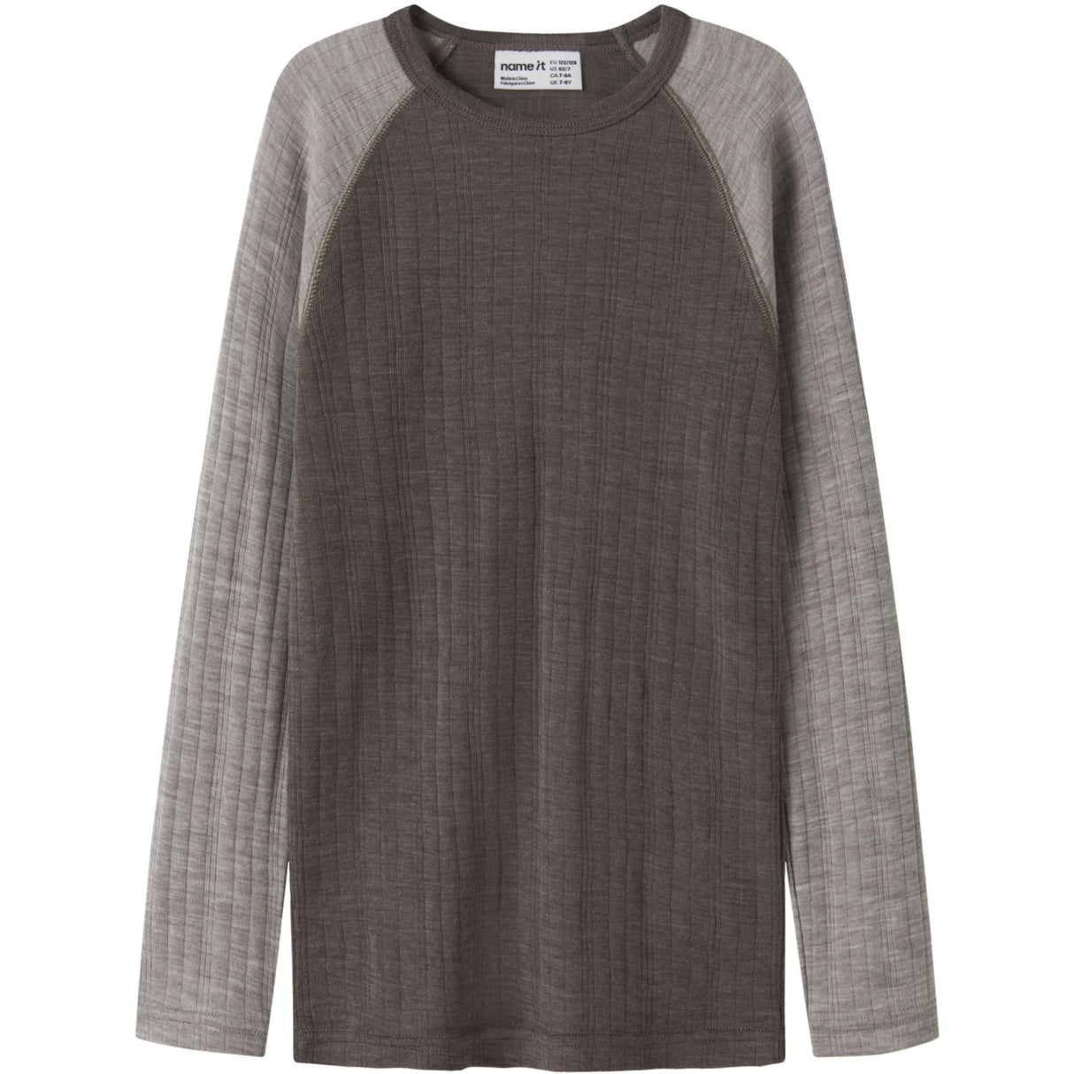 Name It Morel Satellites Sleeves Nkmwang Uld Needle Ls Top Solid