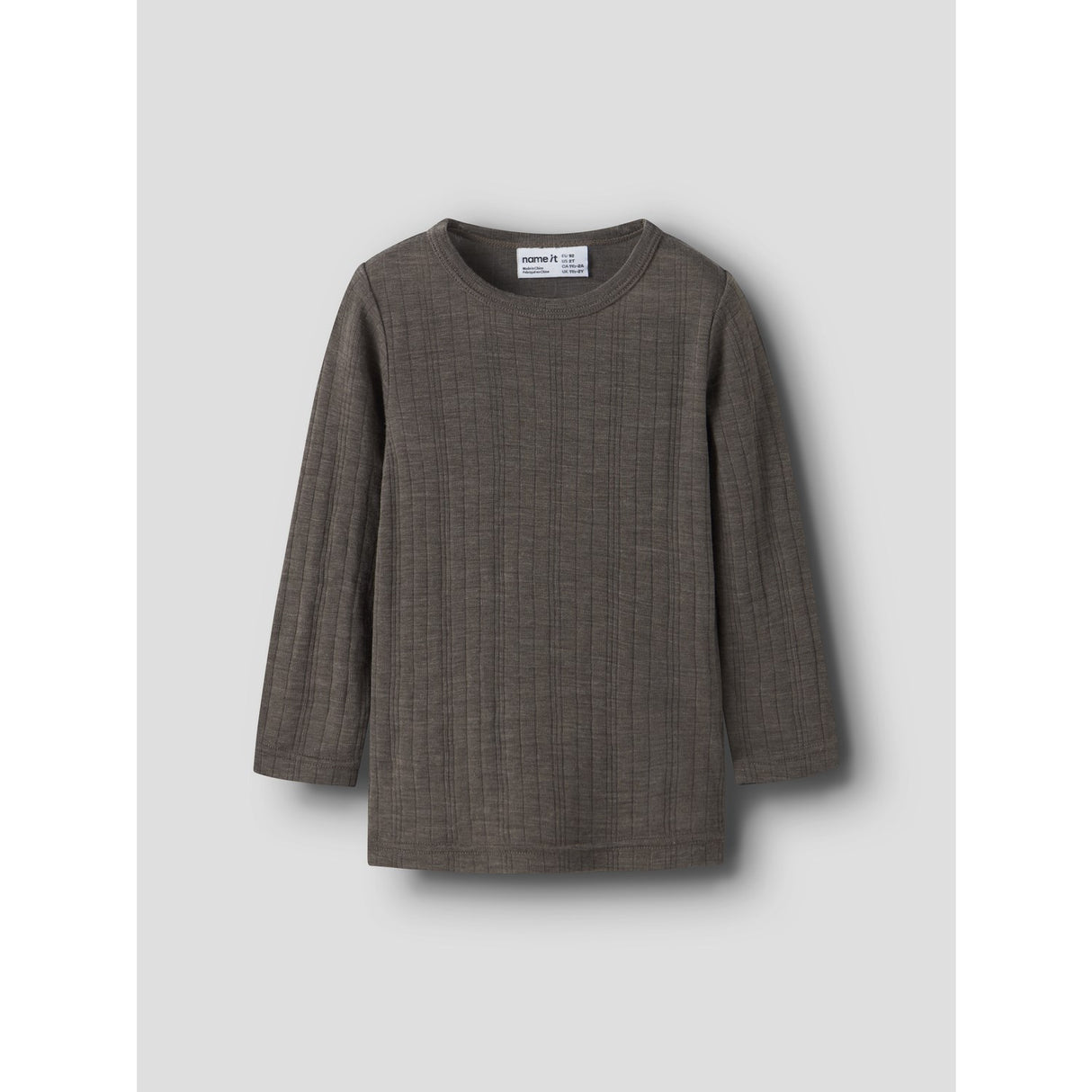 Name It Morel Nmmwang Uld Needle Ls Top Solid Noos