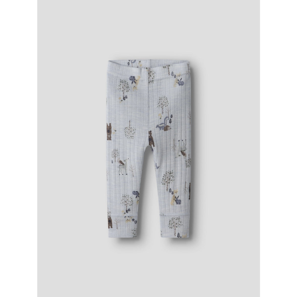 Name It Arctic Ice Forest Animal Nbmwang Uld Needle Longjohn Noos