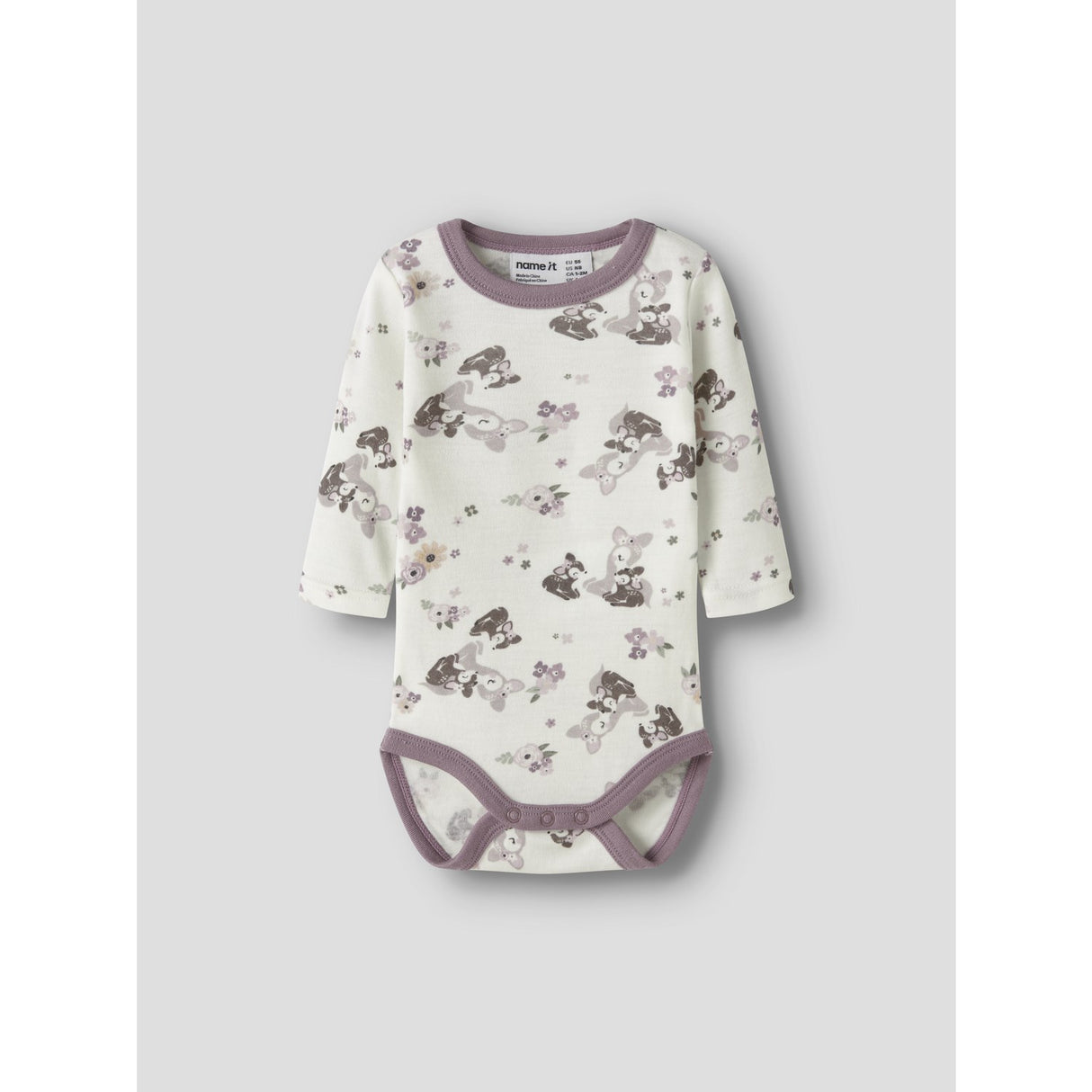 Name It Snow White Bambi + Flowers Nbfwillit Uld Ls Body