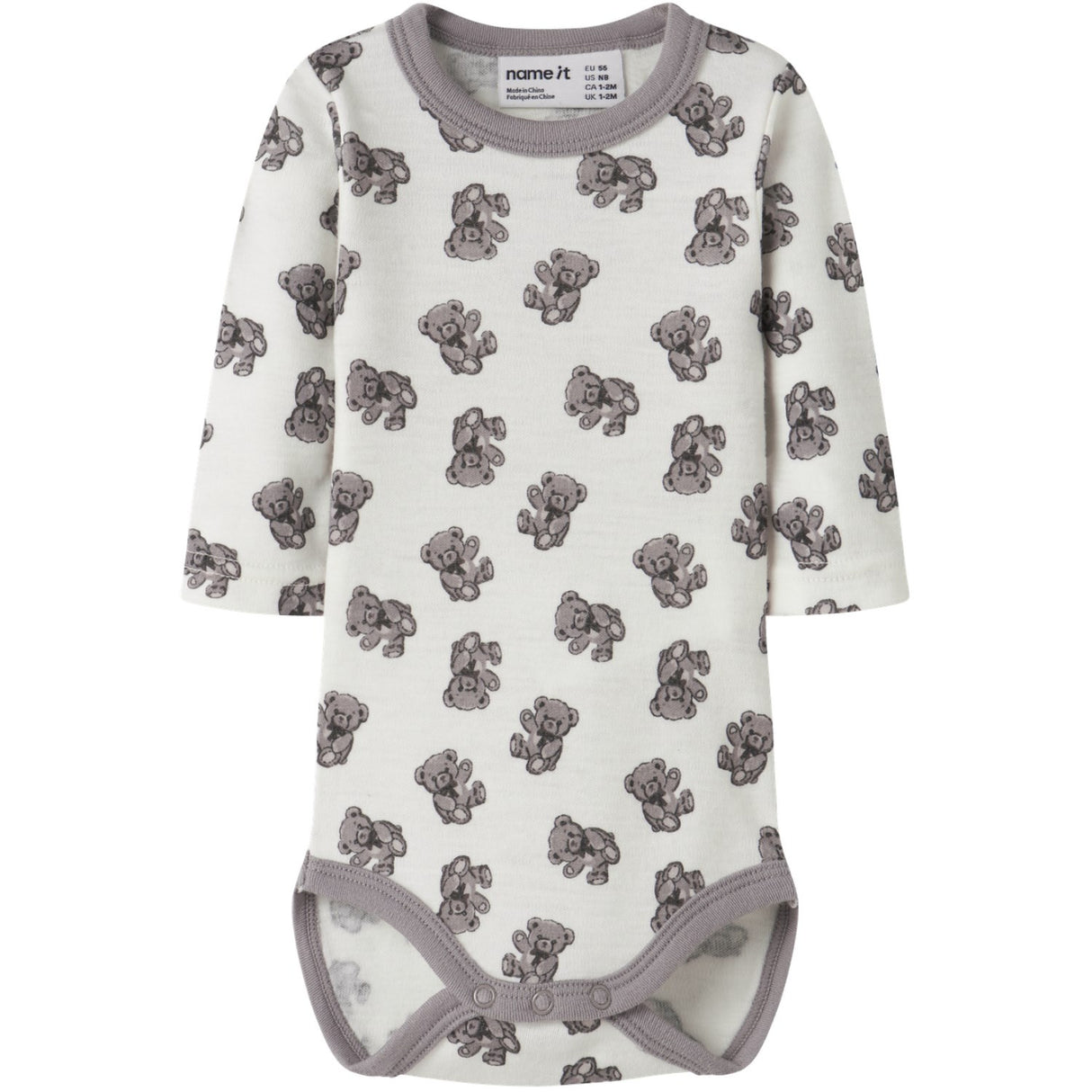 Name It Snow White Teddy Bear Nbnwillu Uld Ls Body