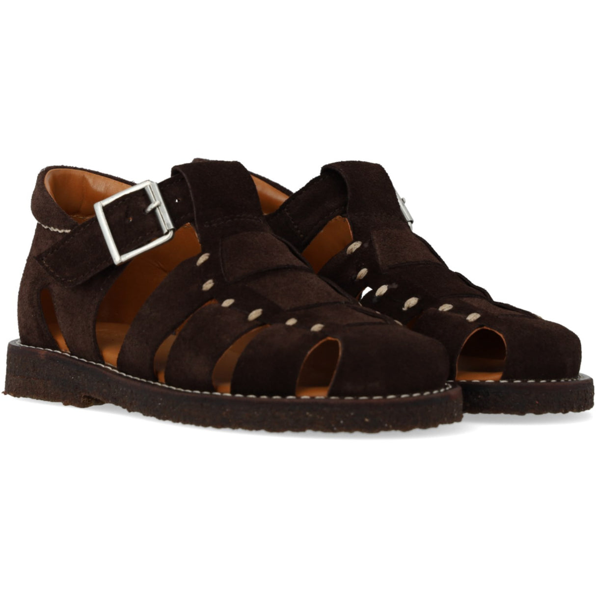 Angulus Fisherman Sandal Med Lukket Tå Og Stikningsdetalje