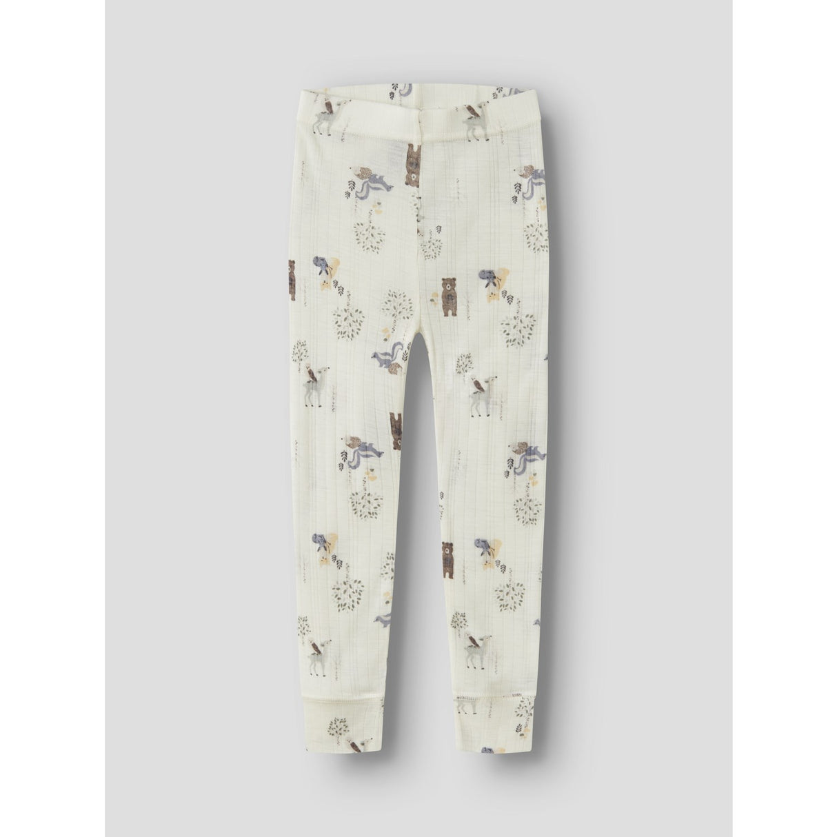 Name It Snow White Forest Animals Nmmwang Uld Needle Longjohn Noos