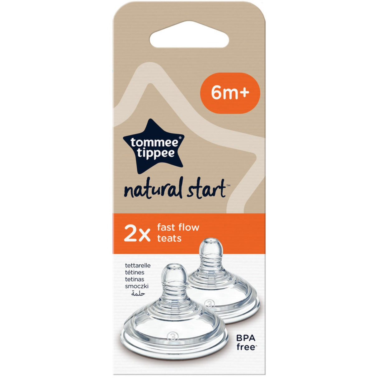 Tommee Tippee Natural Start 2X Fast Flow Flaskesut