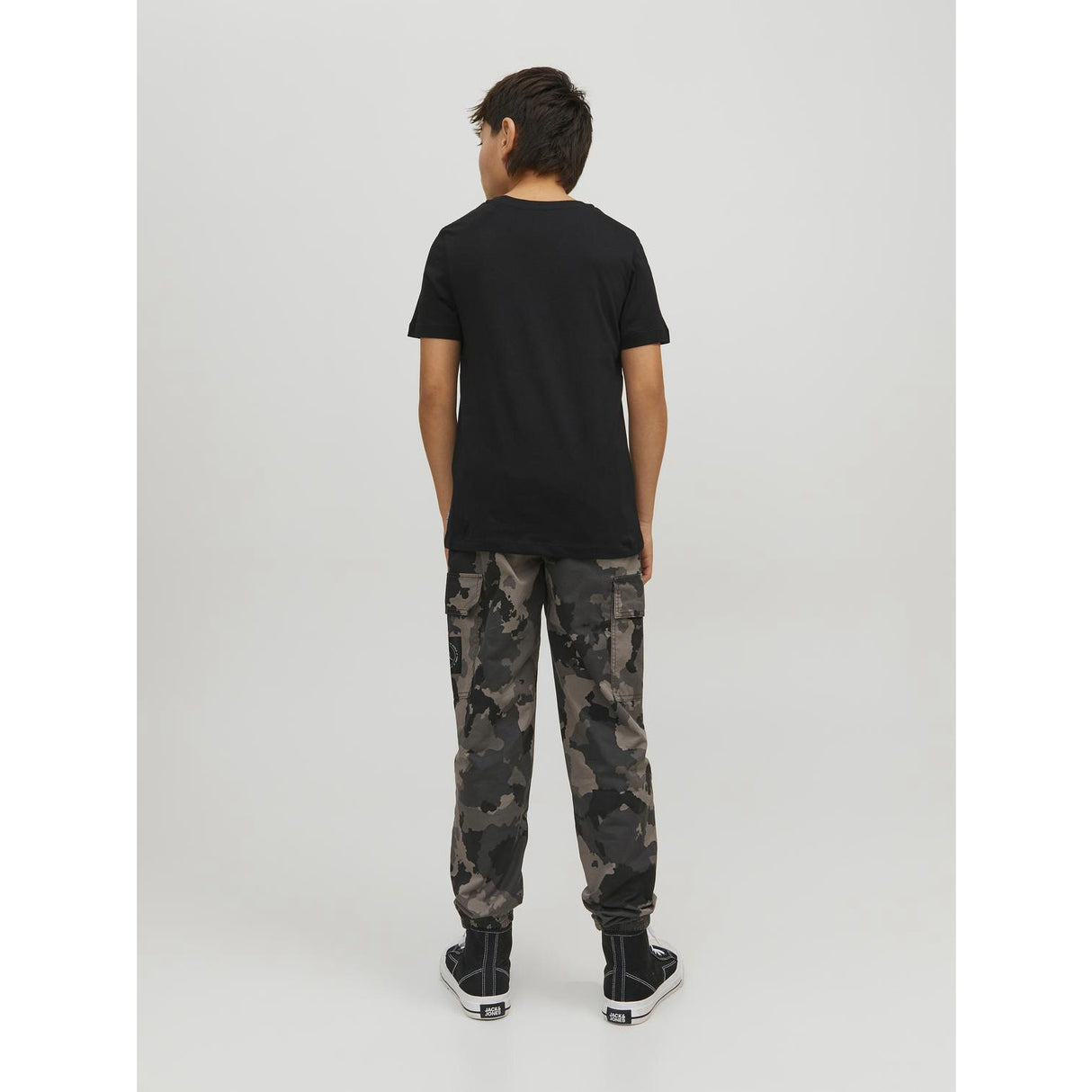 Jack & Jones Junior Black Jjeorganic Basic Tee Ss O-Neck Noos Jnr