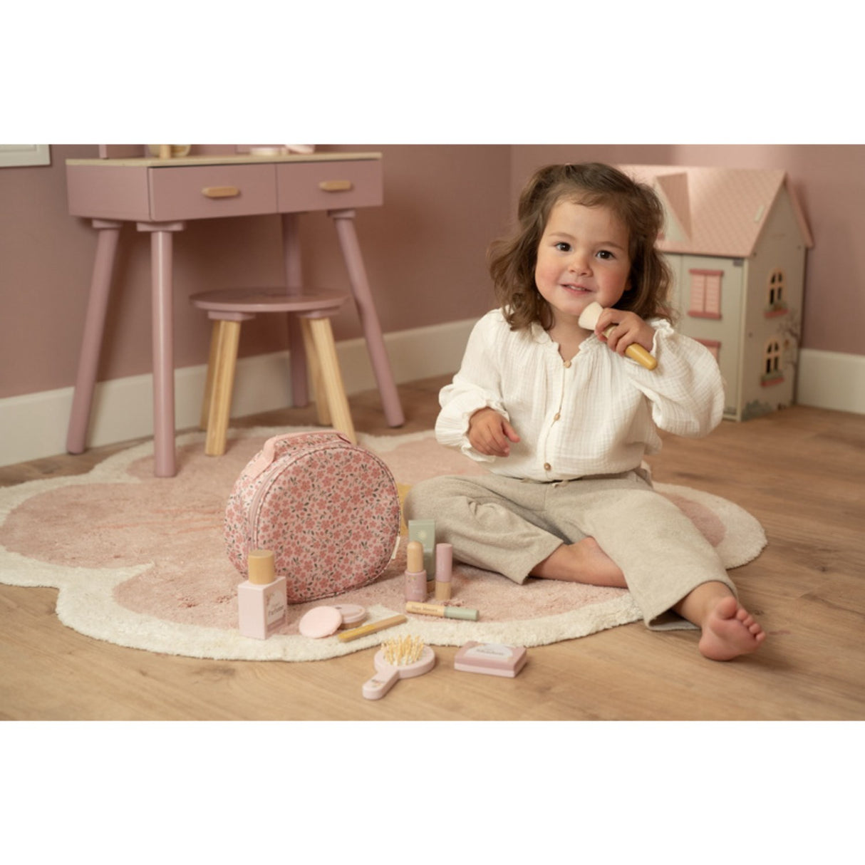 Little Dutch Pink Wooden Make-Up Sæt