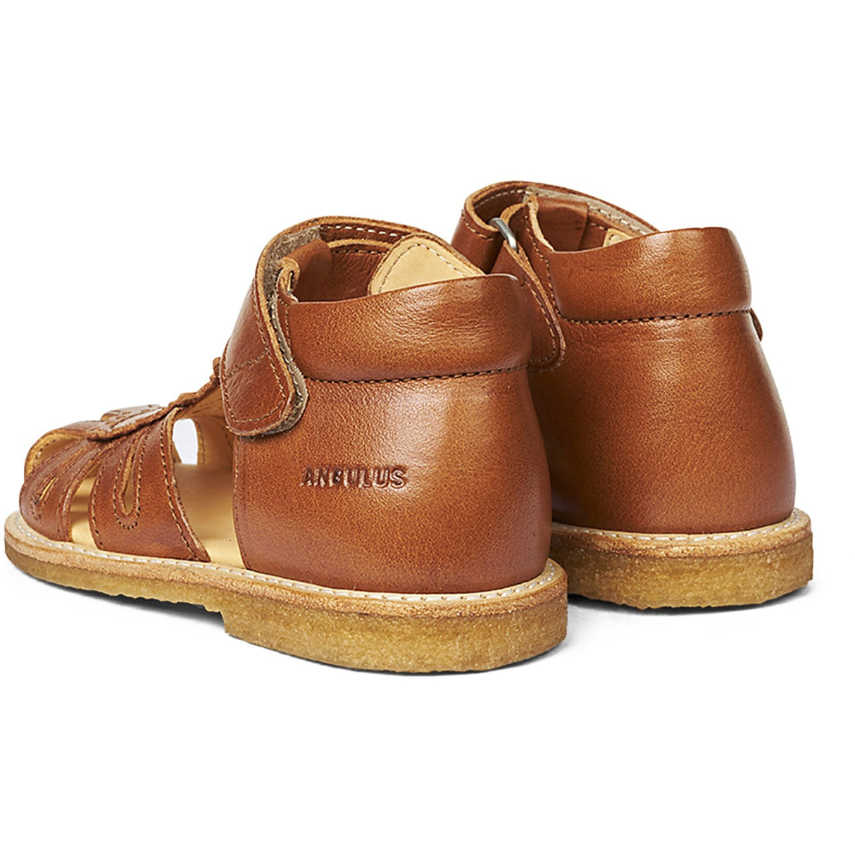 Angulus Begyndersandal M. Velcrolukning Cognac