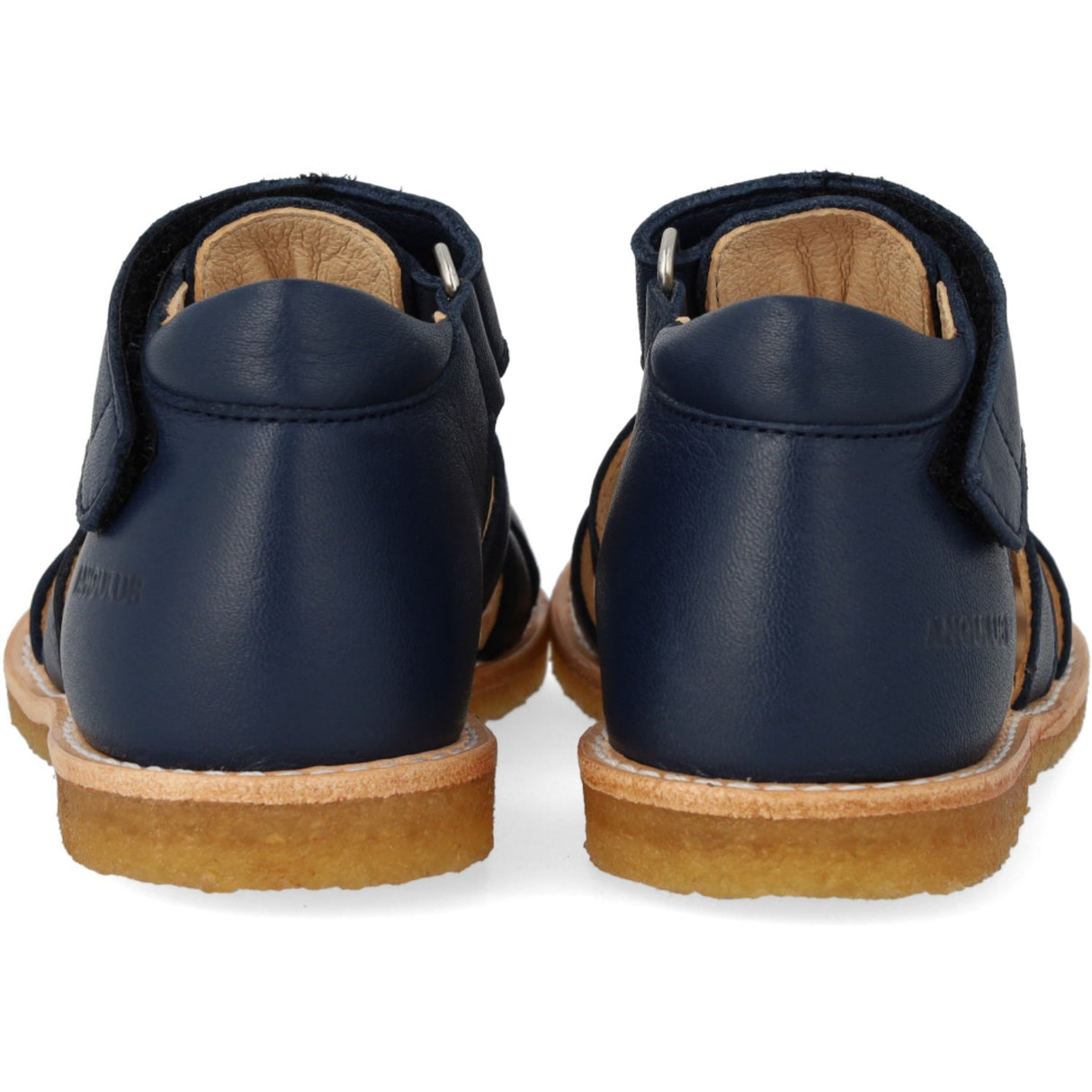 Angulus Navy Begynder Sandal Med Velcrolukning