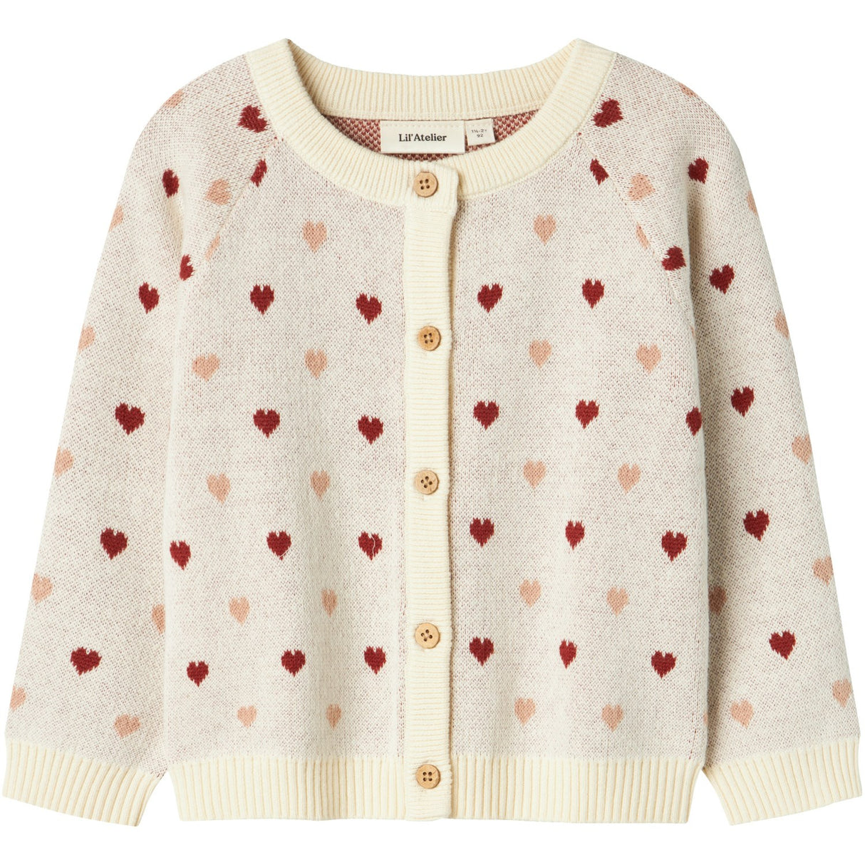 Lil'Atelier Turtledove Red Heart Nmfsaran Ls Strik Card Heart Lil