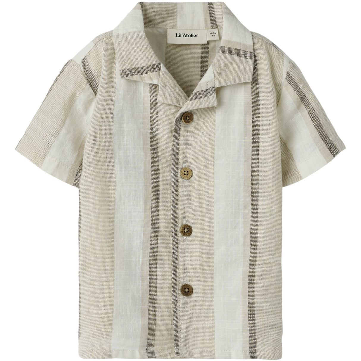 Lil'Atelier Coconut Milk Nbmfibert Ss Loose Skjorte Lil
