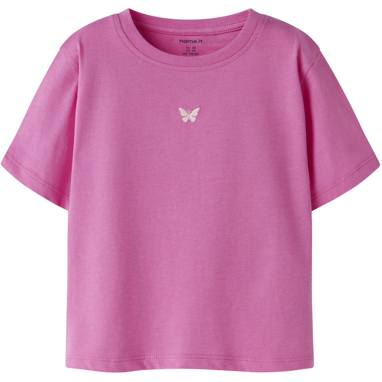 Name It Strawberry Moon Butterfly Embroidery Nmfvictoria Ss Nreg Top