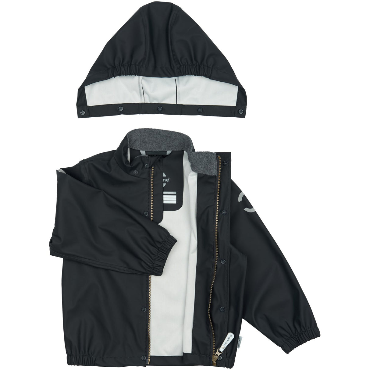 Mikk-Line Dark Navy Pu Rain Sæt M/ Susp.