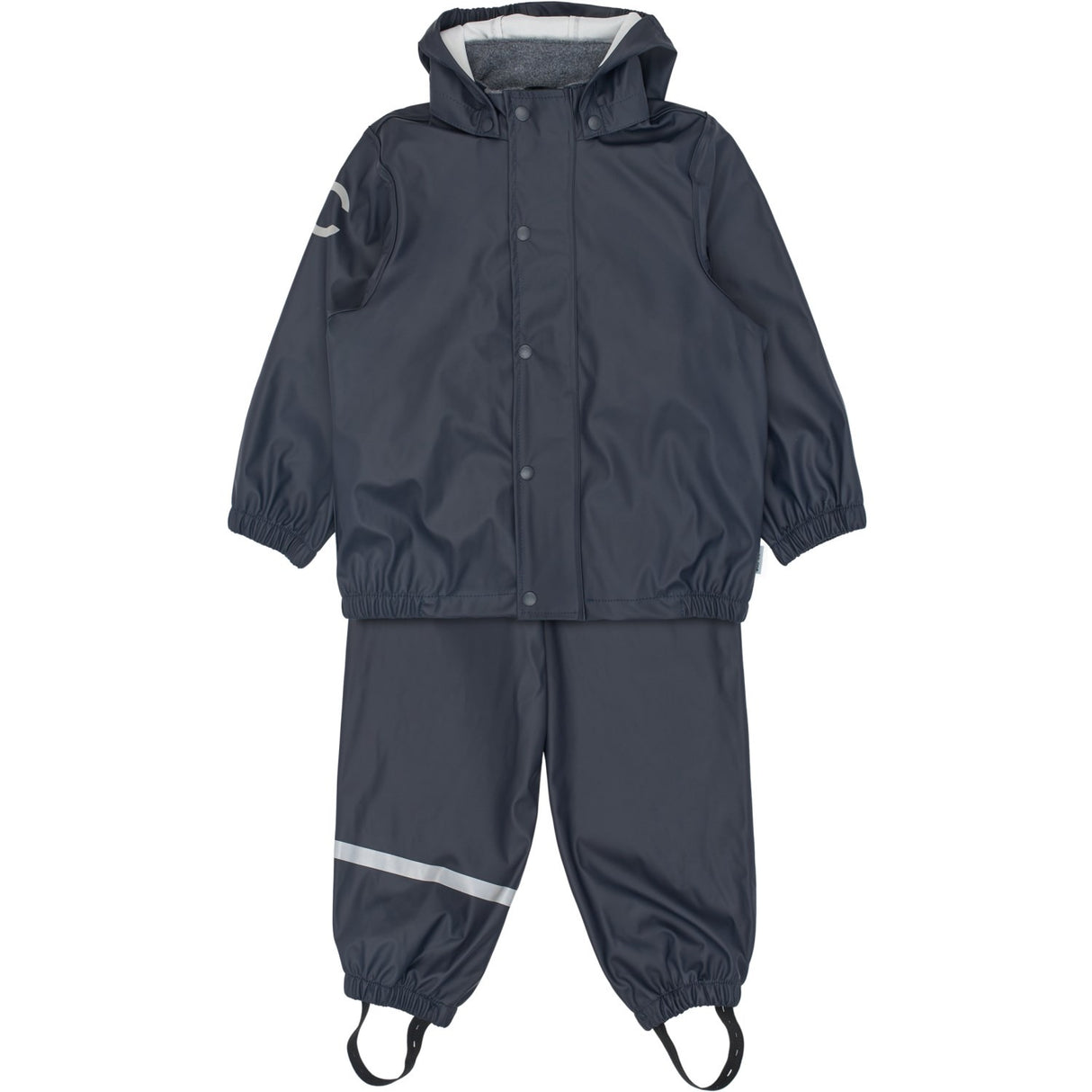Mikk-Line Dark Navy Pu Rain Sæt W/O Susp.