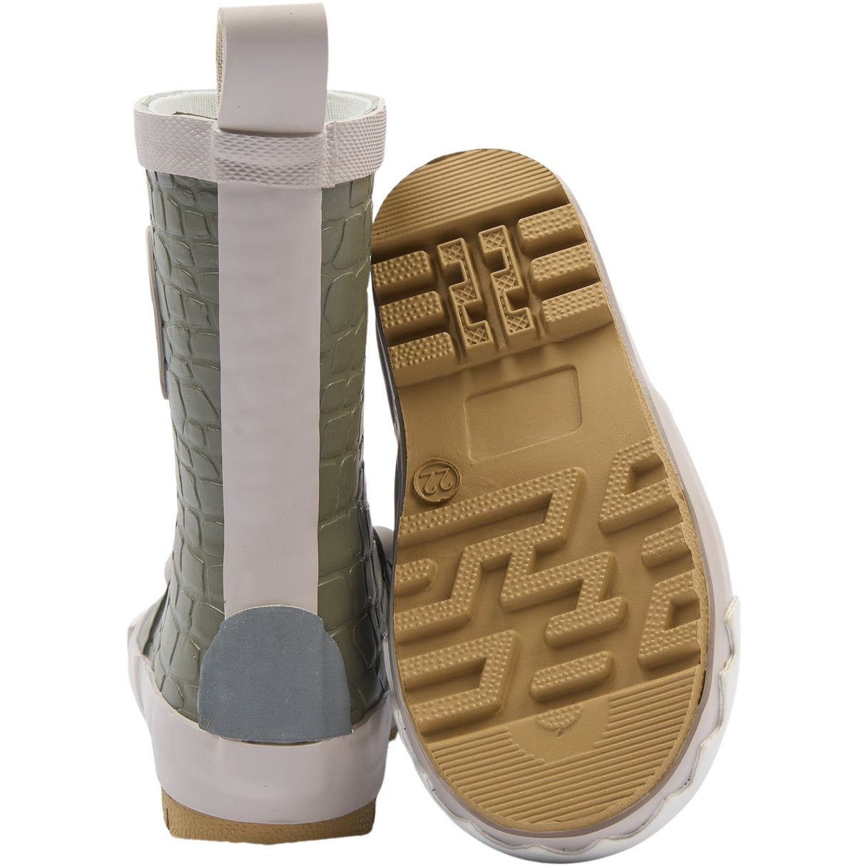 Mikk-Line Dusty Olive Gummistøvler 3D Dragon