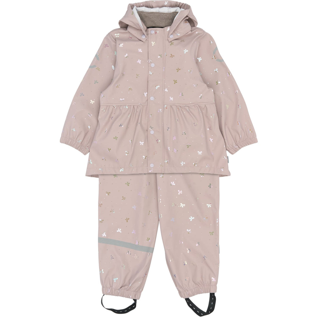 Mikk-Line Bow Foil AOP Pu Glitter Rain Sæt