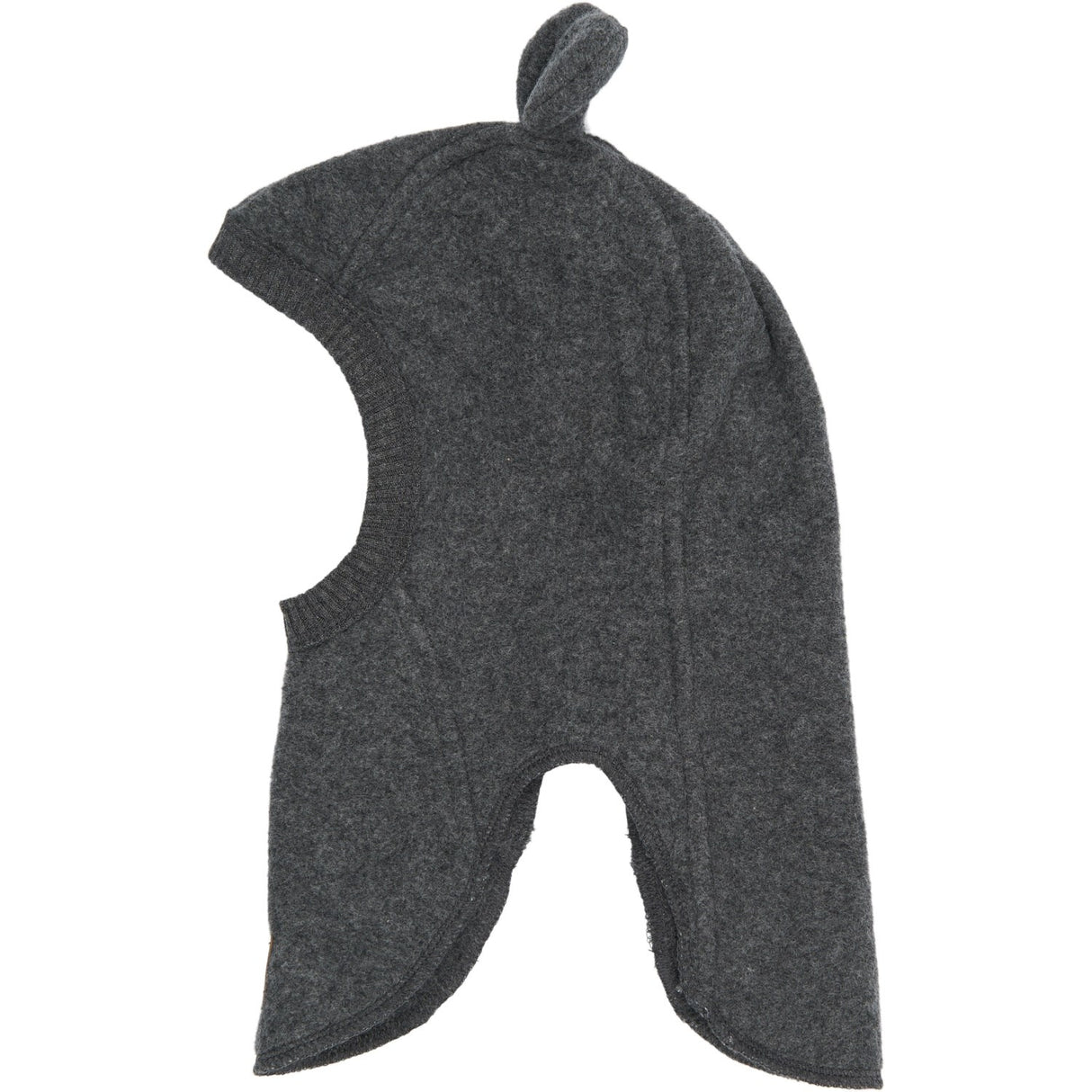 Mikk-Line Anthracite Melange Bomuld Fleece Elefanthue Med Ører