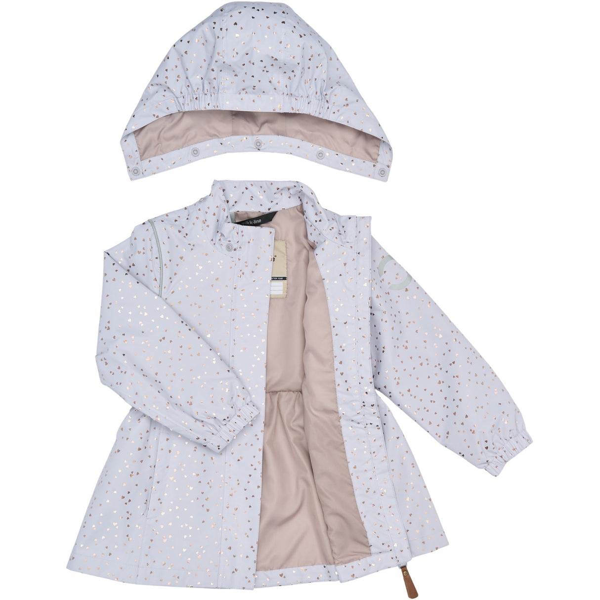 Mikk-Line Heart Sprinkle Foil AOP Shell Sæt